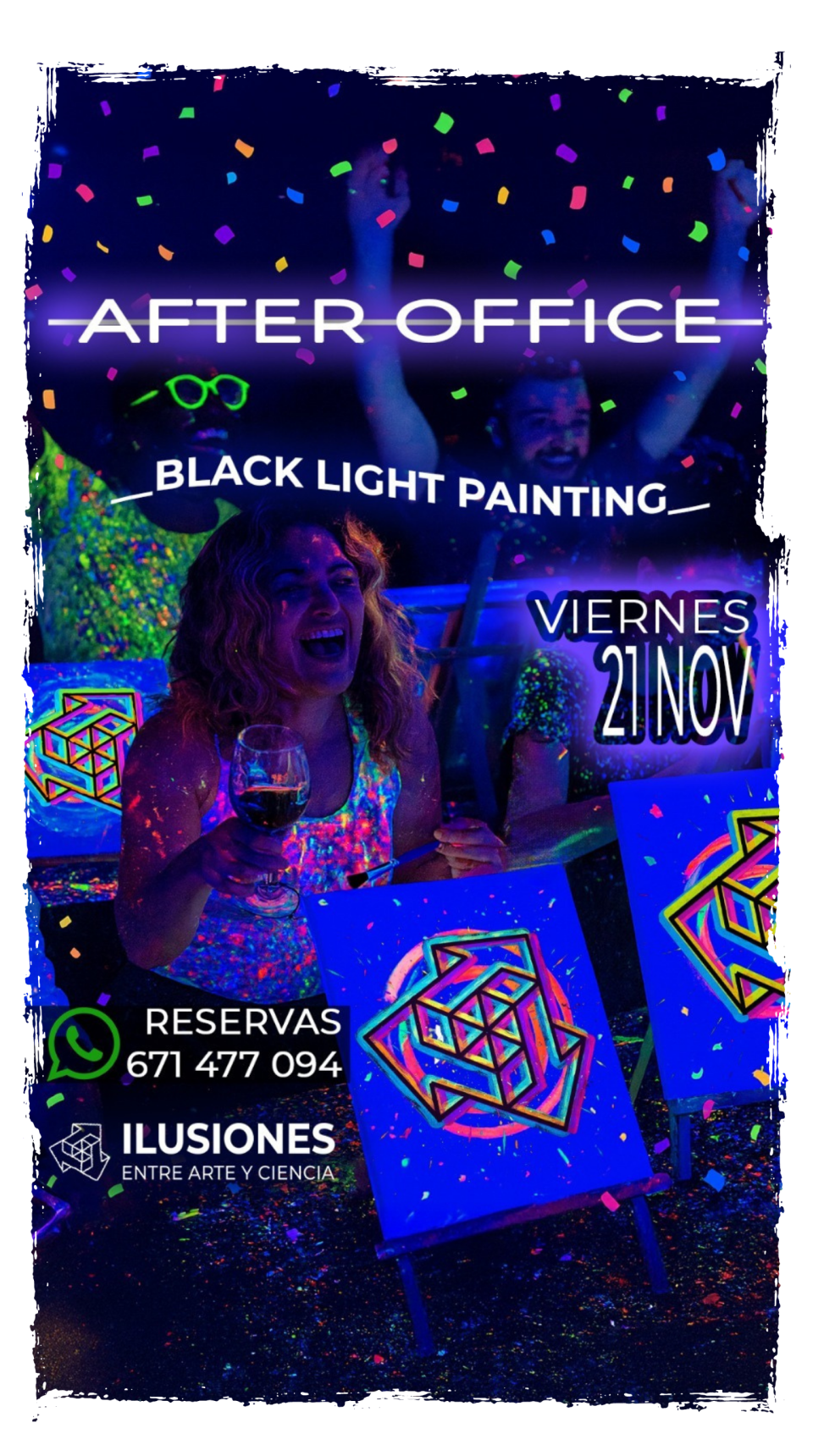BLACK LIGHT PAINTING