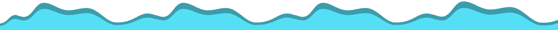 Blue wavy line at the bottom against a white background.